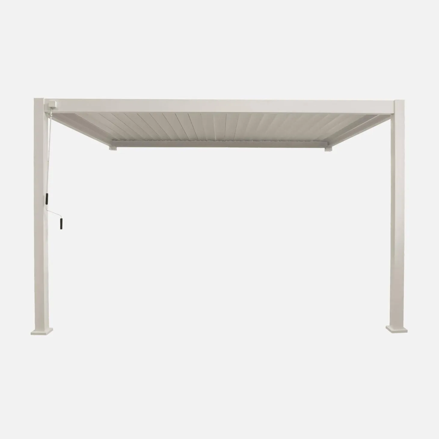 Wand Pergola mit Lamellendach 3x4m Triomphe