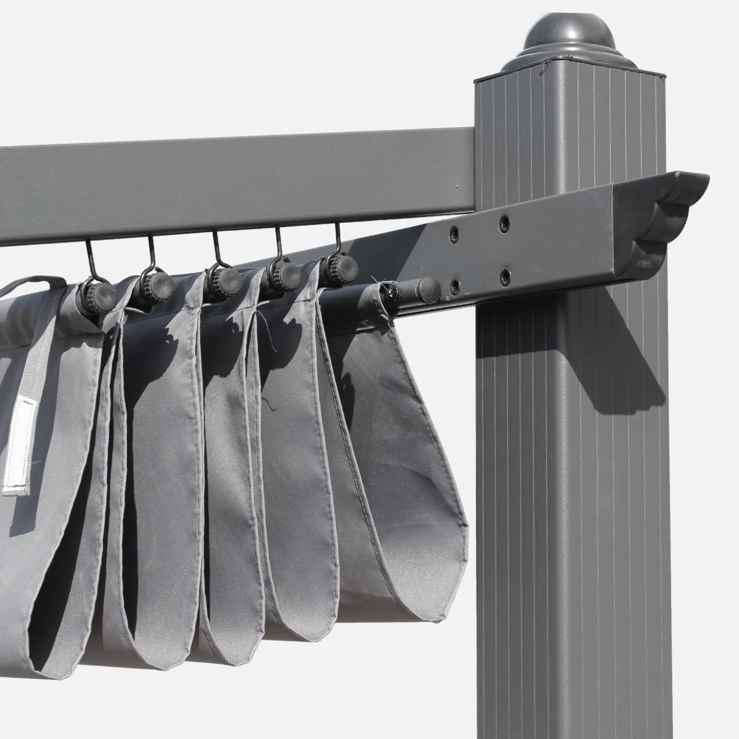 WANDPERGOLA 3X4M mit Schiebeleinwand