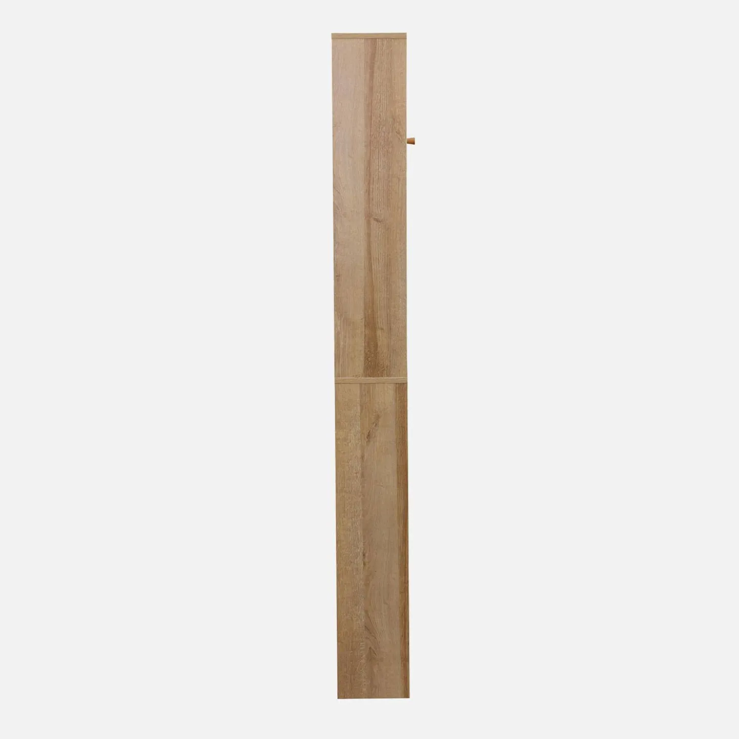 WC-Regal mit Holzdekor und Rattan-Geflecht