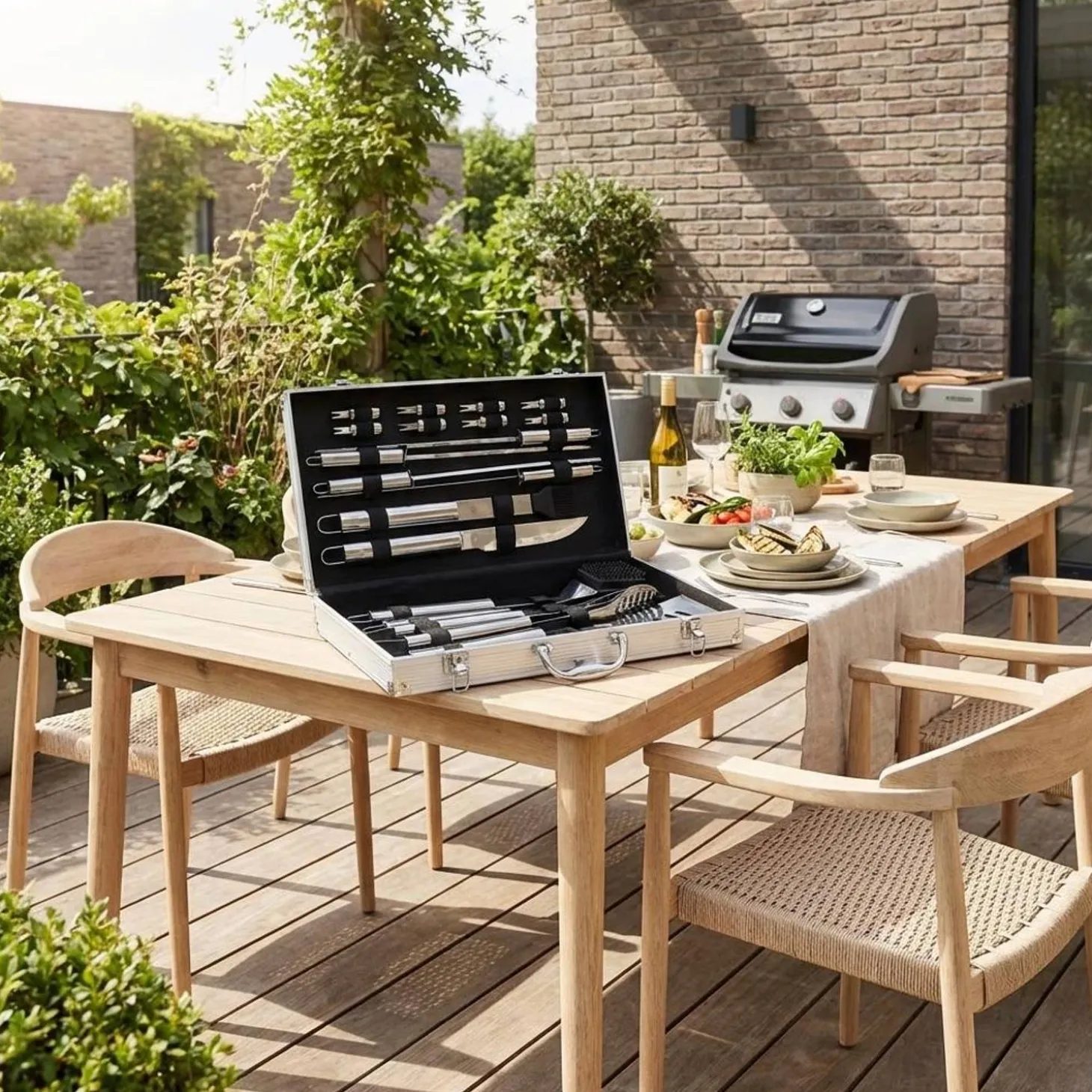 Zubehörkoffer für Grill und Gasgrill - 18 Teile