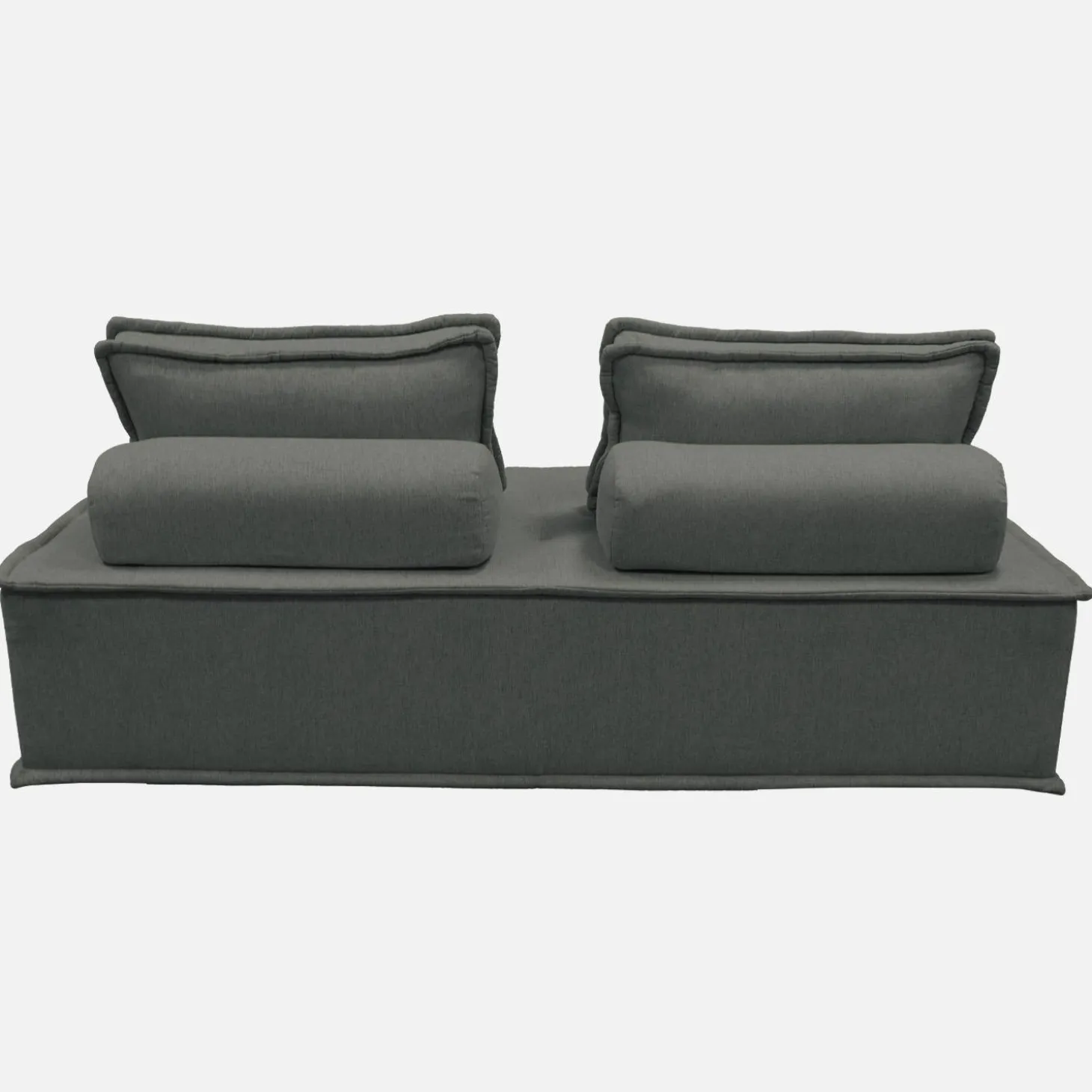 Zweisitzige Sessel für Modulsofa gepolsterter Stoff